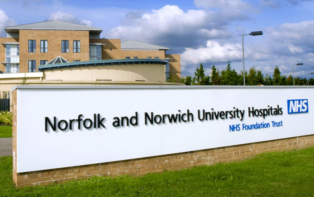 Norfolk and Norwich University Hospital Sign